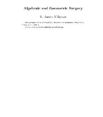 خرید و دانلود نسخه کامل کتاب Algebraic and Geometric Surgery
