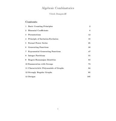 خرید و دانلود نسخه کامل کتاب Algebraic Combinatorics