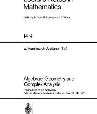 خرید و دانلود نسخه کامل کتاب Algebraic Geometry and Complex Analysis