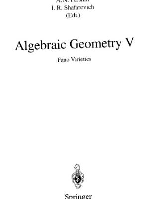 خرید و دانلود نسخه کامل کتاب Algebraic geometry V. Fano varieties