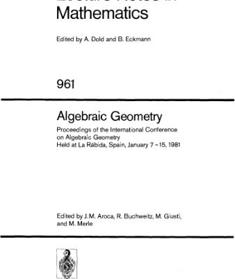 خرید و دانلود نسخه کامل کتاب Algebraic Geometry
