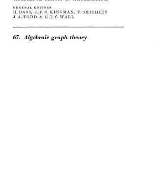 خرید و دانلود نسخه کامل کتاب Algebraic Graph Theory