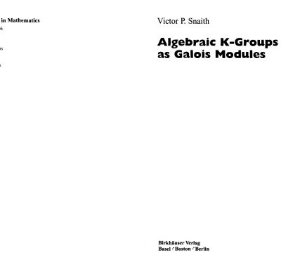 خرید و دانلود نسخه کامل کتاب Algebraic K-groups as Galois modules