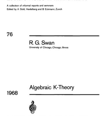 خرید و دانلود نسخه کامل کتاب Algebraic K-theory