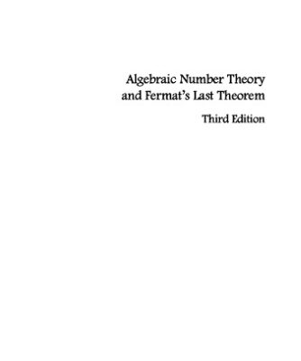 خرید و دانلود نسخه کامل کتاب Algebraic Number Theory and Fermat’s Last Theorem