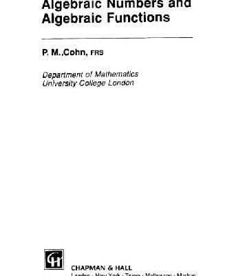 خرید و دانلود نسخه کامل کتاب Algebraic Numbers and Algebraic Functions