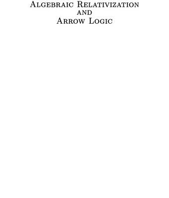 خرید و دانلود نسخه کامل کتاب Algebraic Relativization and Arrow Logic [PhD Thesis]