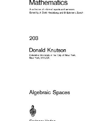 خرید و دانلود نسخه کامل کتاب Algebraic Spaces