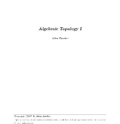 خرید و دانلود نسخه کامل کتاب Algebraic Topology 001