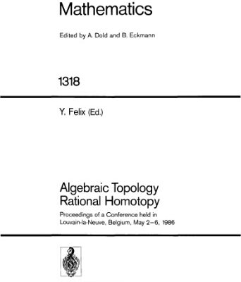 خرید و دانلود نسخه کامل کتاب Algebraic Topology-Rational Homotopy