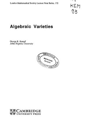 خرید و دانلود نسخه کامل کتاب Algebraic varieties