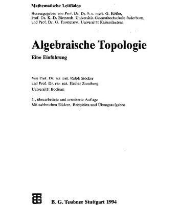 خرید و دانلود نسخه کامل کتاب Algebraiscbe Topologie
