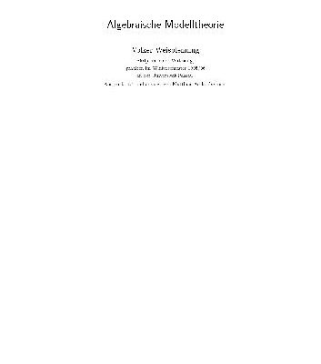 خرید و دانلود نسخه کامل کتاب Algebraische Modelltheorie 001