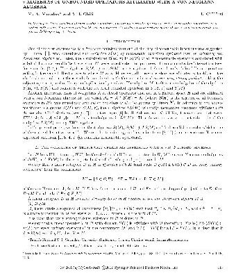 خرید و دانلود نسخه کامل کتاب *-algebras of unbounded operators affiliated with a von Neumann algebra