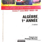 خرید و دانلود نسخه کامل کتاب Algèbre 1re année – Cours et exercices avec solutions