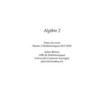 خرید و دانلود نسخه کامل کتاب Algèbre 2