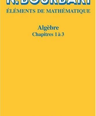 خرید و دانلود نسخه کامل کتاب Algèbre: Chapitres 1 à 3