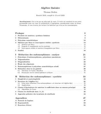خرید و دانلود نسخه کامل کتاب Algèbre linéaire