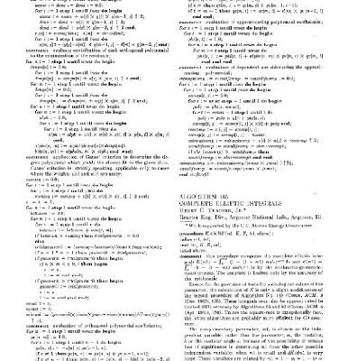 خرید و دانلود نسخه کامل کتاب Algorithm 165. Complete elliptic integral