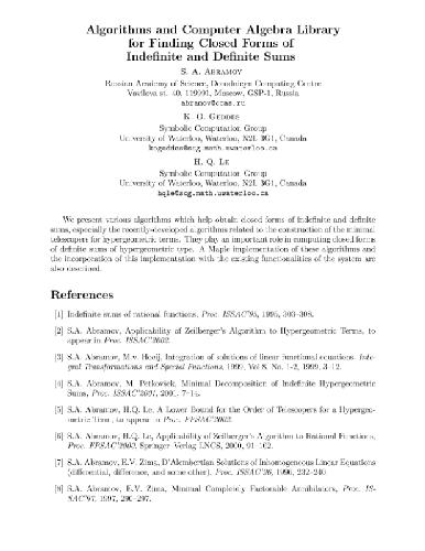 خرید و دانلود نسخه کامل کتاب Algorithms for closed forms of sums_68b48db4ec4da.jpeg خرید و دانلود نسخه کامل کتاب Algorithms for closed forms of sums