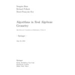 خرید و دانلود نسخه کامل کتاب Algorithms in Real Algebraic Geometry
