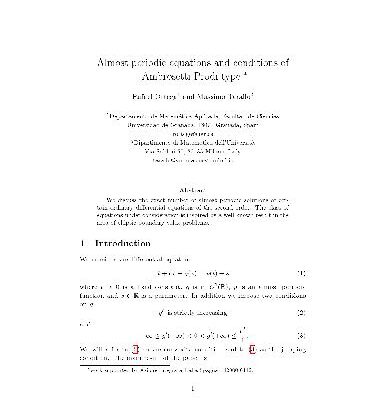 خرید و دانلود نسخه کامل کتاب Almost periodic equations and conditions of Ambrosetti-Prodi type