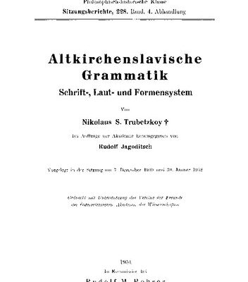 خرید و دانلود نسخه کامل کتاب Altkirchenslavische Grammatik