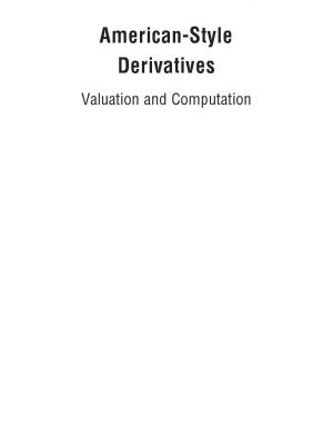 خرید و دانلود نسخه کامل کتاب American-style derivatives: valuation and computation