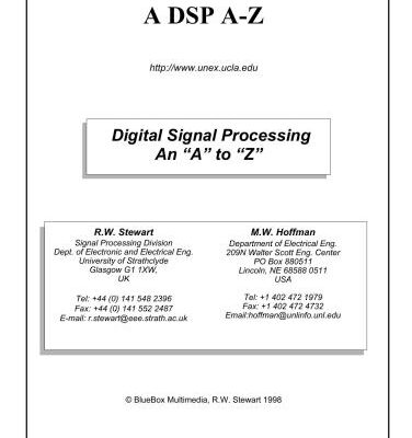 خرید و دانلود نسخه کامل کتاب An A-Z of Digital Signal Processing