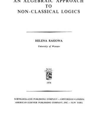 خرید و دانلود نسخه کامل کتاب An algebraic approach to non-classical logics