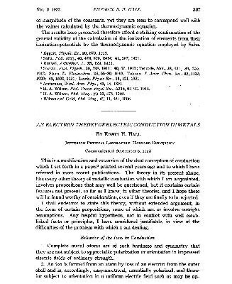 خرید و دانلود نسخه کامل کتاب An Electron Theory of Electric Conduction in Metals