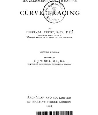 خرید و دانلود نسخه کامل کتاب An elementary treatise on curve tracing