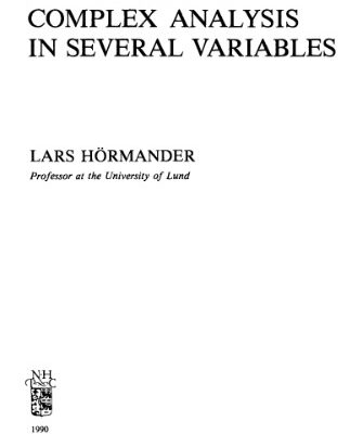 خرید و دانلود نسخه کامل کتاب An introduction to complex analysis in several variables