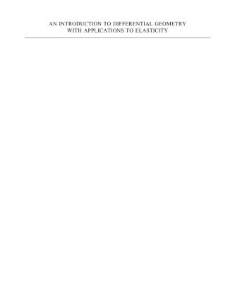 خرید و دانلود نسخه کامل کتاب An introduction to differential geometry with applications to elasticity