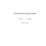 خرید و دانلود نسخه کامل کتاب An introduction to dynamic games