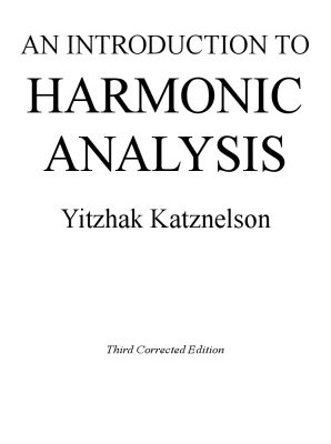 خرید و دانلود نسخه کامل کتاب An introduction to harmonic analysis