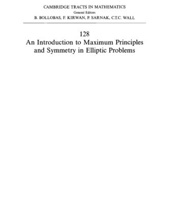 خرید و دانلود نسخه کامل کتاب An introduction to maximum principles and symmetry in elliptic problems