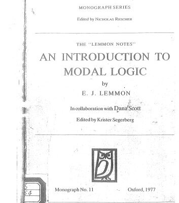 خرید و دانلود نسخه کامل کتاب An Introduction to Modal Logic