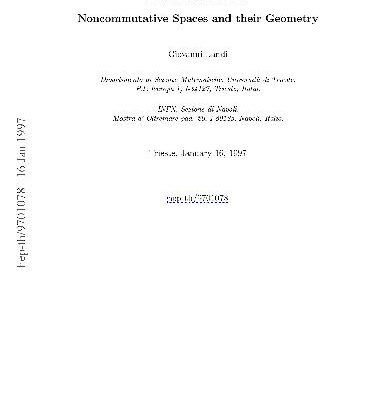 خرید و دانلود نسخه کامل کتاب An Introduction to Noncommutative Spaces and their Geometry