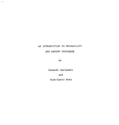 خرید و دانلود نسخه کامل کتاب An Introduction to Probability and Random Processes
