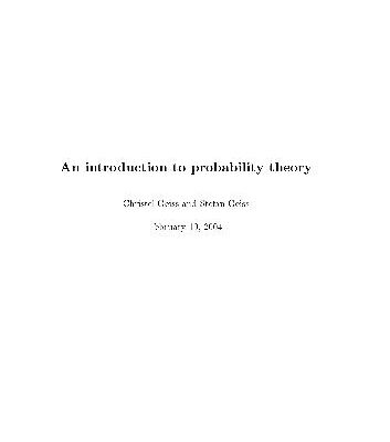 خرید و دانلود نسخه کامل کتاب An Introduction to Probability Theory