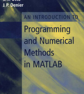 خرید و دانلود نسخه کامل کتاب An Introduction to Programming and Numerical Methods in MATLAB