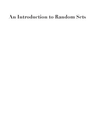 خرید و دانلود نسخه کامل کتاب An introduction to random sets