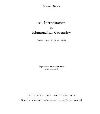 خرید و دانلود نسخه کامل کتاب An introduction to Riemannian geometry
