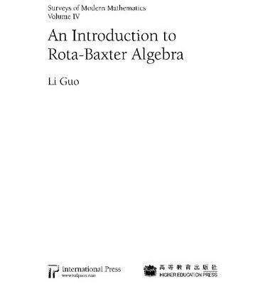 خرید و دانلود نسخه کامل کتاب An Introduction to Rota-Baxter Algebra