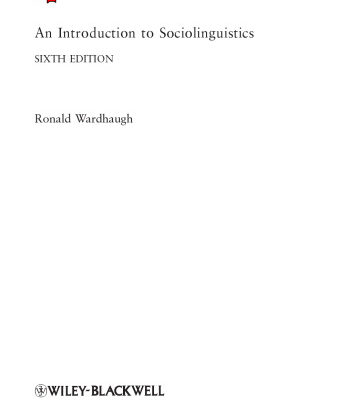خرید و دانلود نسخه کامل کتاب An Introduction to Sociolinguistics, Sixth Edition