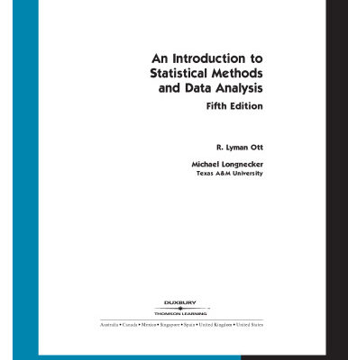خرید و دانلود نسخه کامل کتاب An Introduction to Statistical Methods and Data Analysis, 5th edition