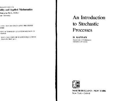 خرید و دانلود نسخه کامل کتاب An introduction to stochastic processes
