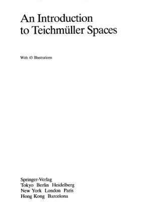 خرید و دانلود نسخه کامل کتاب An Introduction to Teichmuller Spaces