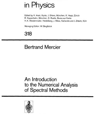 خرید و دانلود نسخه کامل کتاب An Introduction to the Numerical Analysis of Spectral Methods